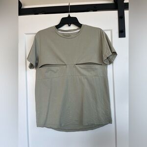 MoveMama Sage Green Nursing Tee